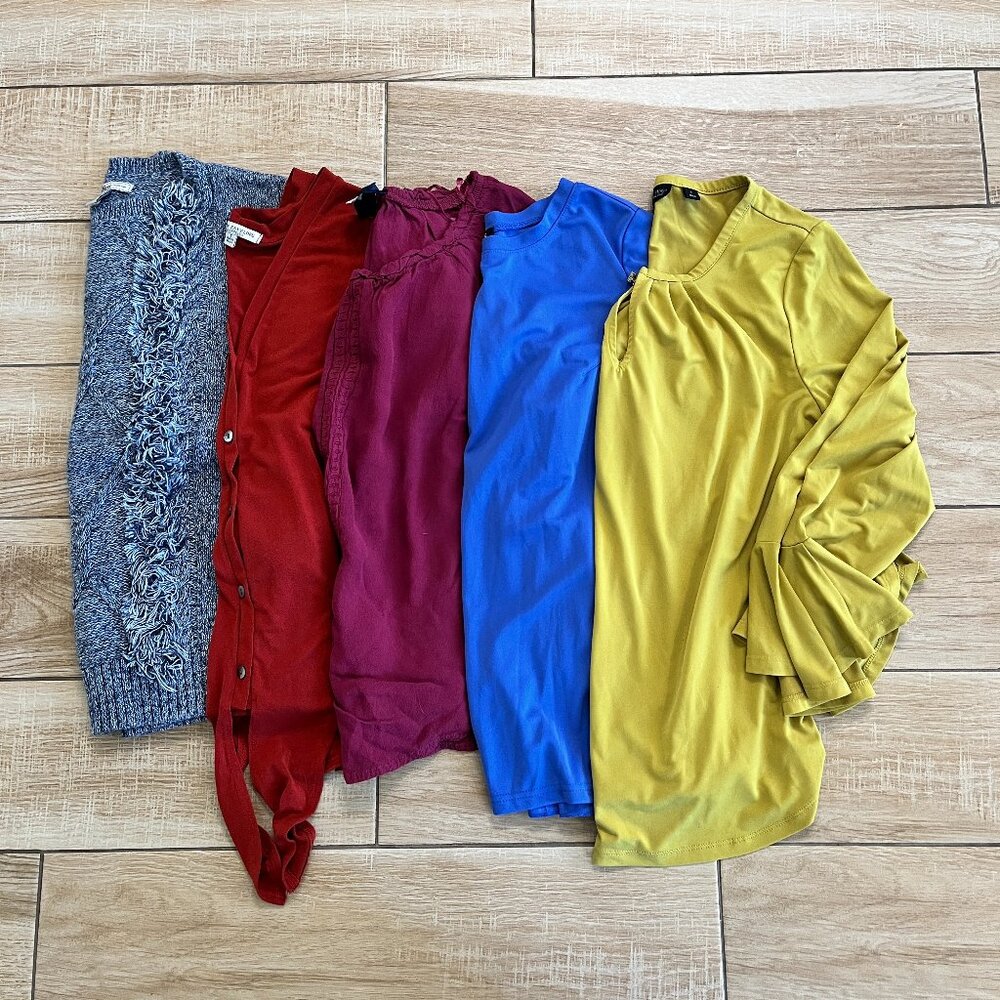 Womens Bundle of 5 Blouse Tops - S